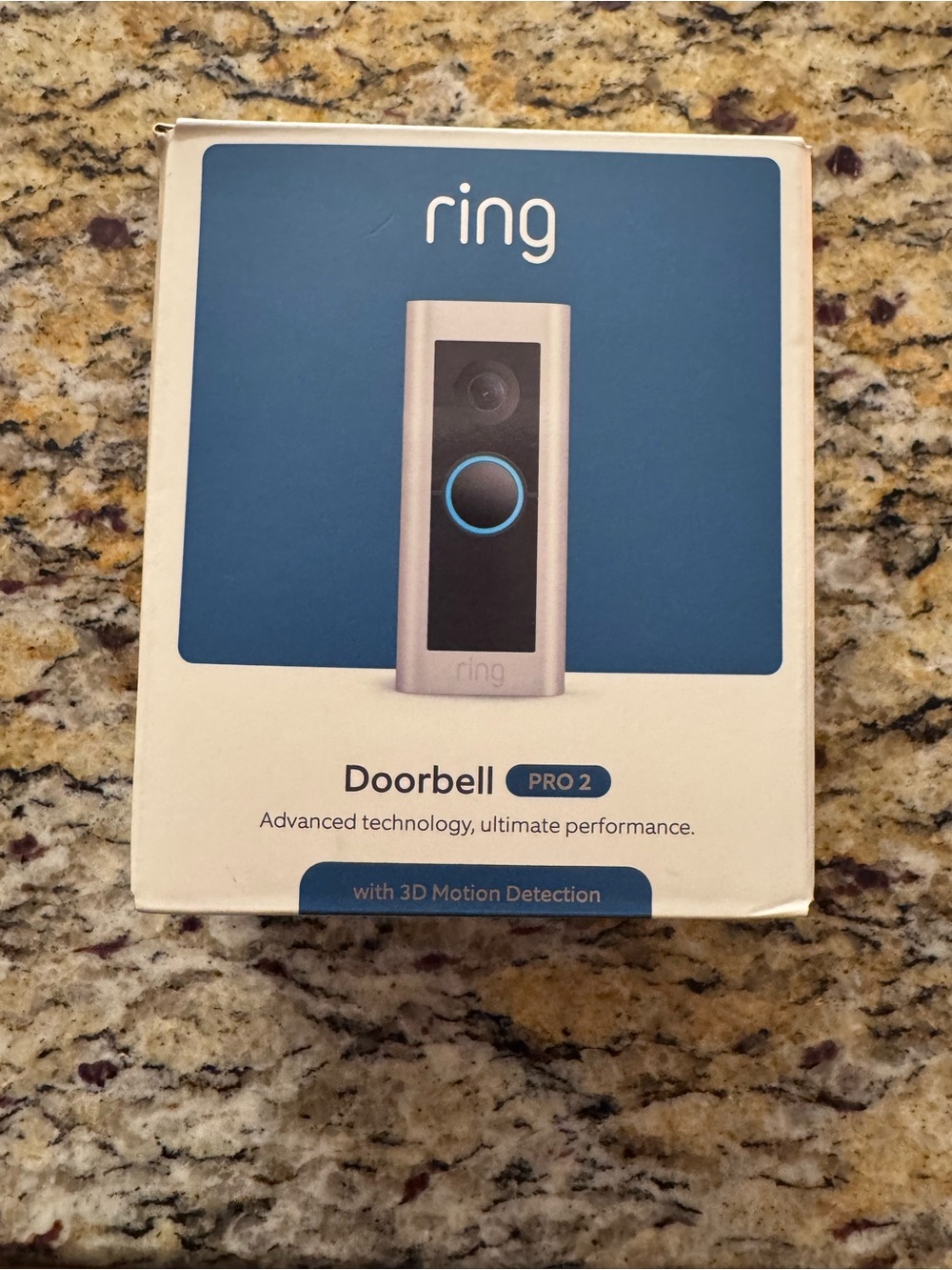 Ring Doorbell Pro 2 - Silver and Black with Blue Accent